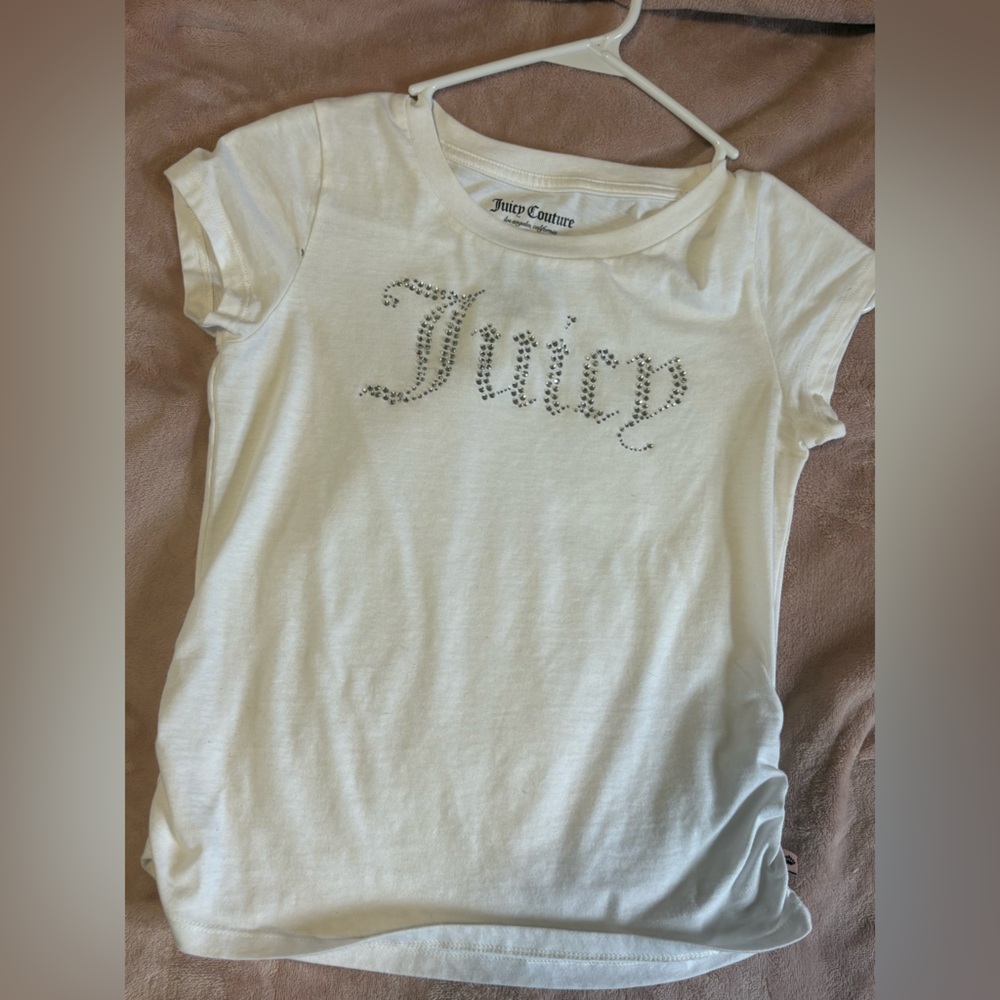 Kids Juicy Couture White Short Sleeve Baby Tee